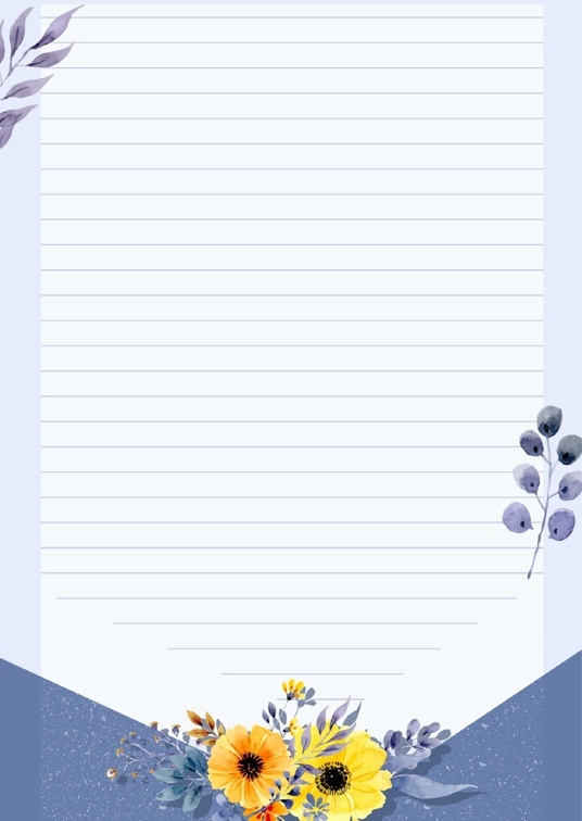 可爱卡通风1 (72)可爱卡通信纸模板word模板